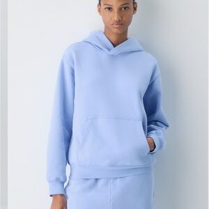 Aritzia Cozy Sweatfleece Perfect Hoodie Dayflower Blue Size Small